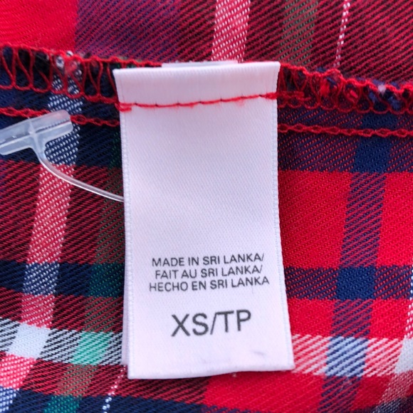 Victoria’s Secret Red Plaid Button Down Nightgown - Picture 6 of 7